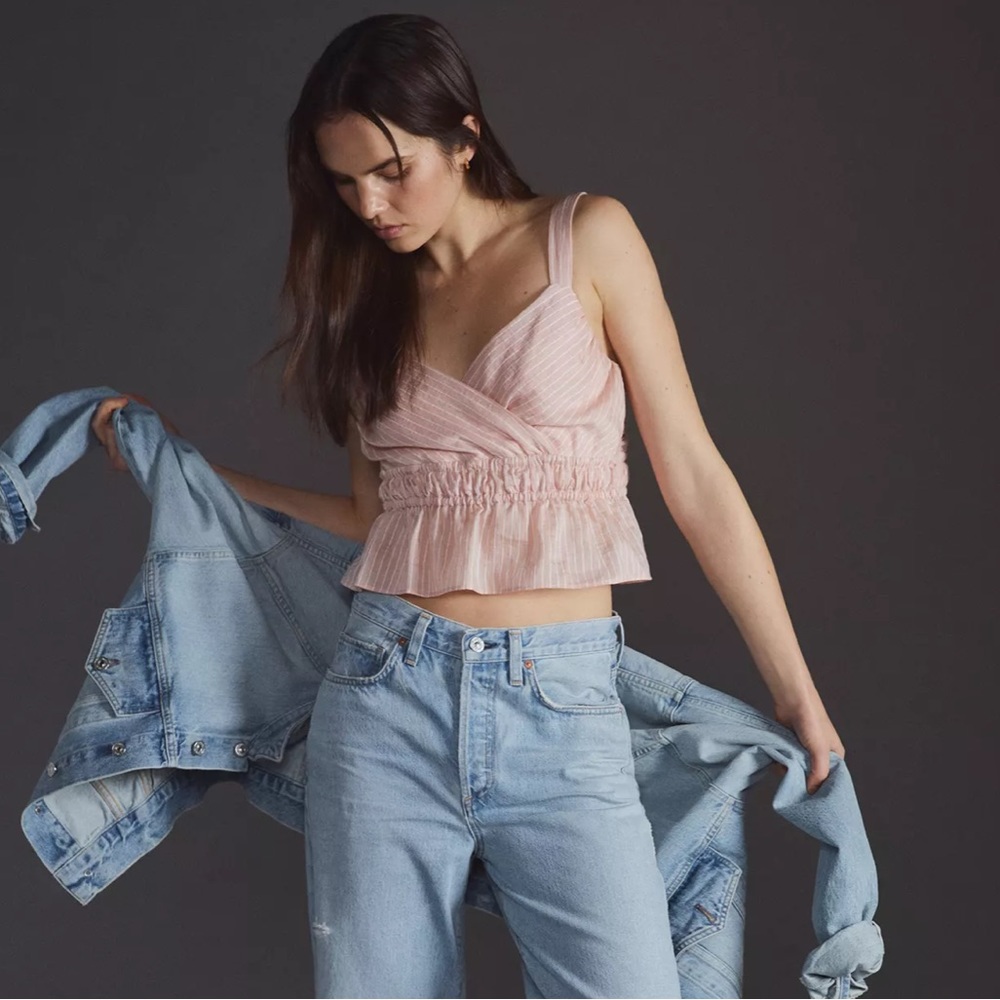 NWT Anthropologie Maeve Blush Pink Tank Top